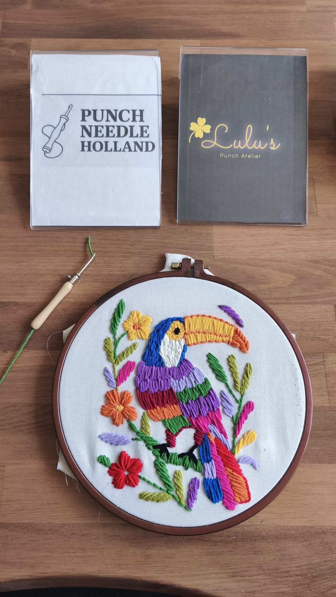 Punch needle set met LAVOR en Nurge borduurring